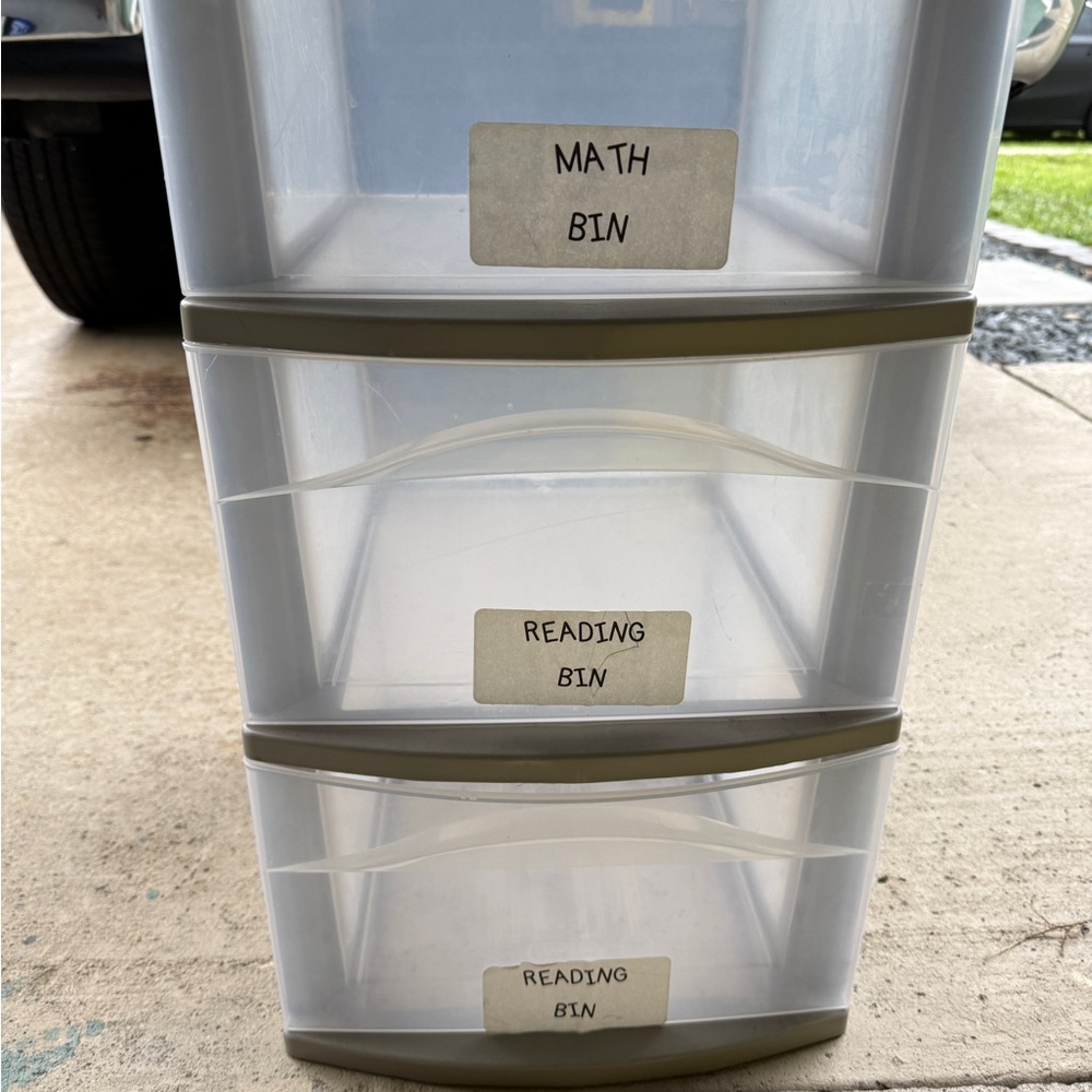 Clear Plastic Storage Drawer Organizer